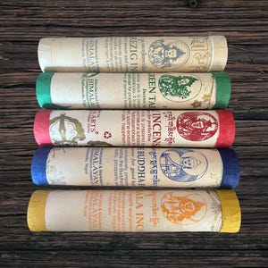 5 Deity Buddhist Tube Incense (pack of 5)