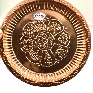 Small Machine Made Astamangal Puja Thali