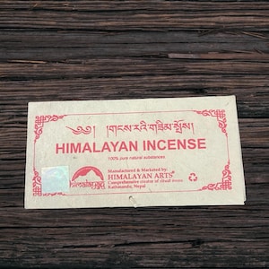 100% Pure Natural Substance Himalayan Incense Box
