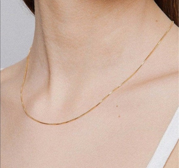 9k gold curb best sale chain