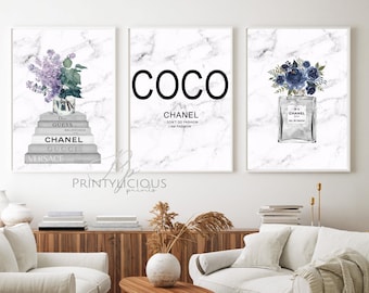 Fashion Art designer books office art wall beauty room becroom decor print