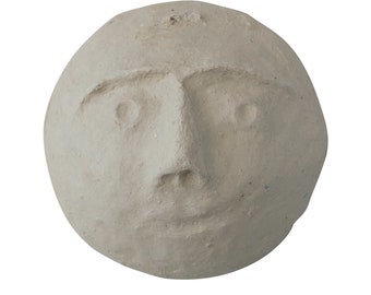 Paper Mache Face Halloween / Eclectic  Wall Decor (Each One Will Vary)
