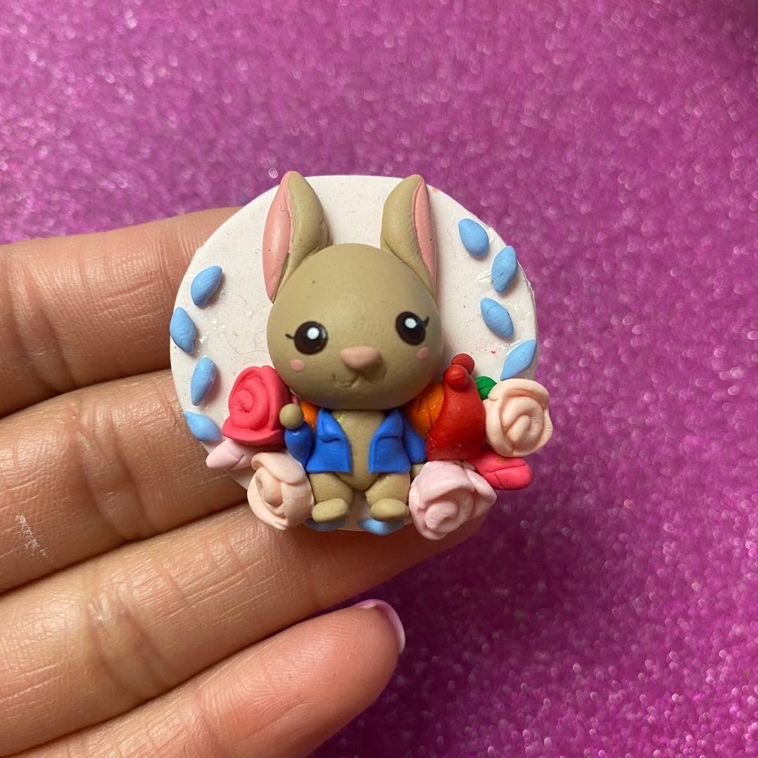 Peter, Rabbit, Easter Bunny Chick, Spring, Bunny Girl, Bow Clay Center ...