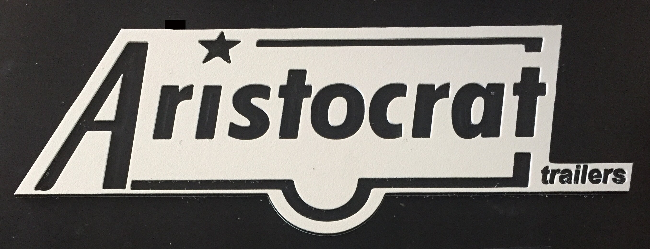 Aristocrat Trailer Logo Black Letters on off White Etsy