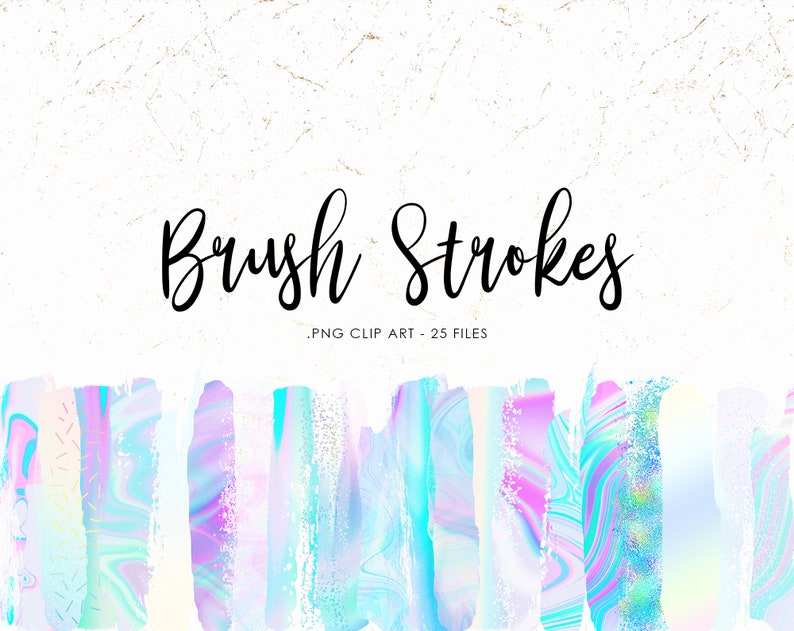 Download Commercial Use Holographic Brush Strokes Clipart Holography Paint Strokes Iridescent Clip Art Metallic Clip Art Printing Printmaking Visual Arts Tripod Ee