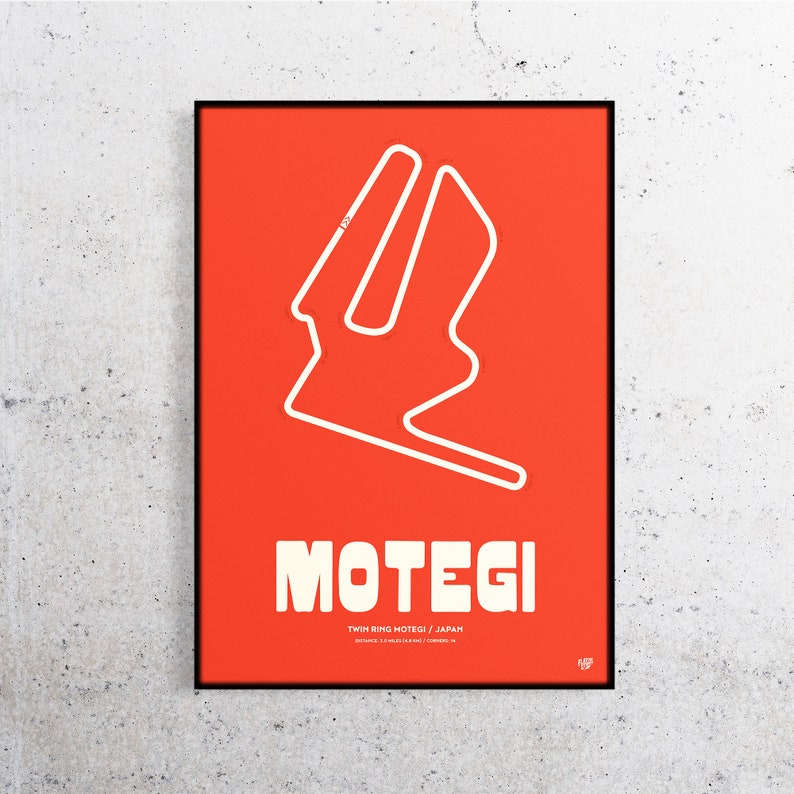 Motegi Circuit MotoGP Circuit Japan Japanese Grand Prix | Etsy