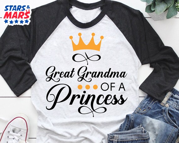 Download Great Grandma Of A Princess Svg Birthday Girl S Great Etsy