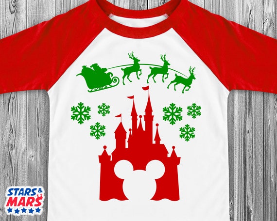 Download Disney Christmas Svg Baby Shirt Svg File Disney Castle Etsy PSD Mockup Templates