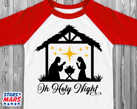 Download Free Oh Holy Night Svg Christmas Svg Nativity Of Jesus Scene Svg Etsy SVG DXF Cut File