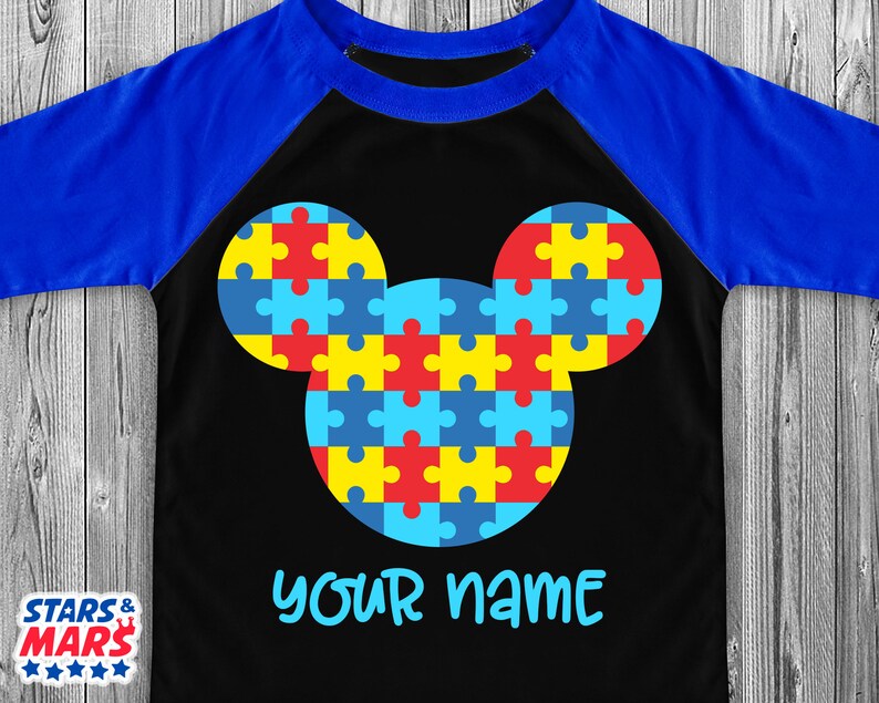 Download Autism Baby Svg Boy & Girl Shirt Svg Autism Mickey Puzzle ...