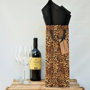 Sac è vin en tissu, Effet léopard