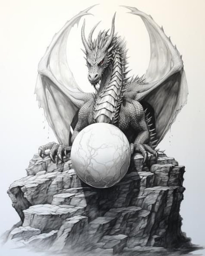 Dragon Fantasy Coloring Pages
