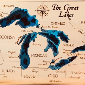 Great Lakes Laser  glow forge Cut Files, Instant Download, SVG