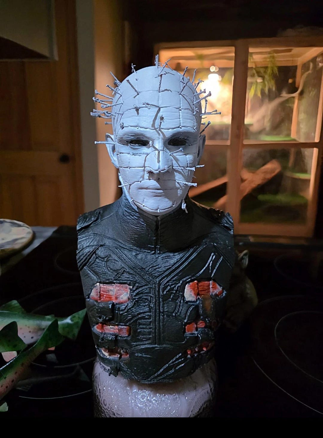 Pinhead Hellraiser Head Bust Figurine Horror Movie Memorabilia Figure ...