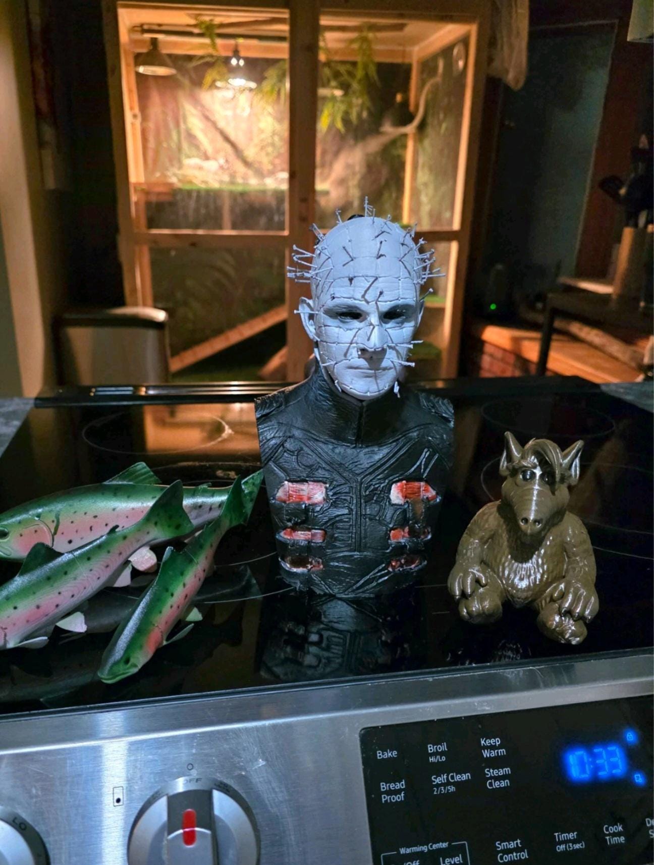 Pinhead Hellraiser Head Bust Figurine Horror Movie Memorabilia Figure ...
