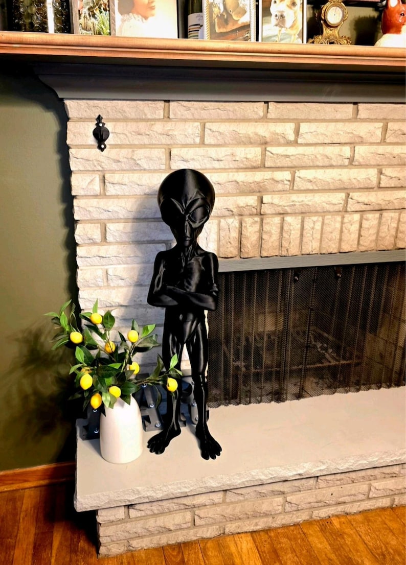Lifesize Alien Sci-fi Weird Horror Figurine Display Statue Halloween ...