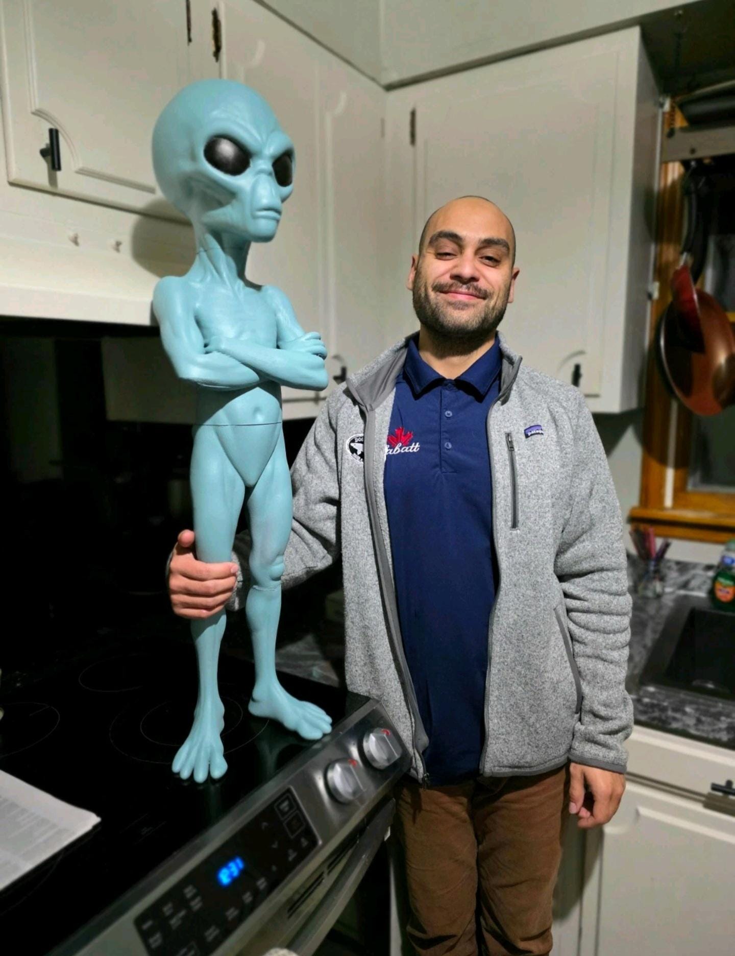 Lifesize Alien Sci-fi Weird Horror Figurine Display Statue Halloween ...