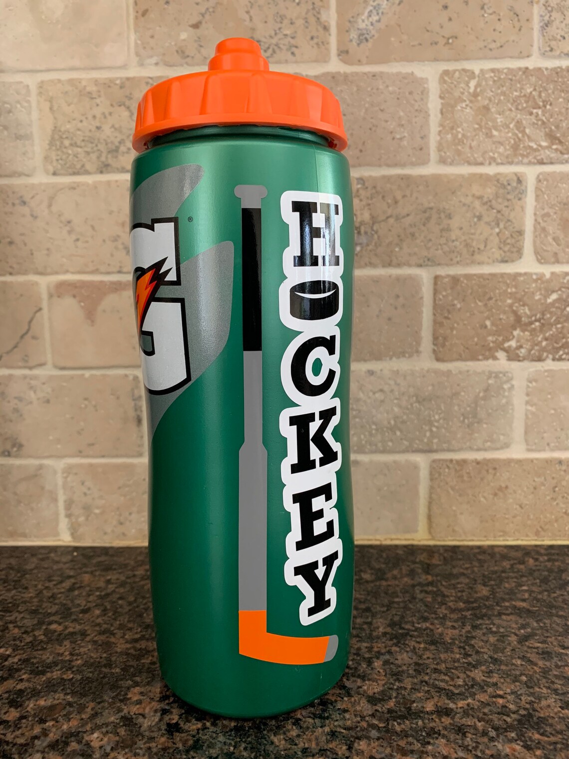 Personalized Water Bottle Hockey Water Bottle Personalized Etsy