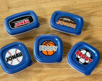 Personalized kids snack containers