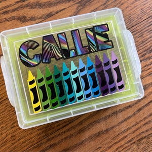 Personalized crayon case