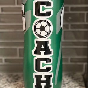 Soccer coach water bottle
