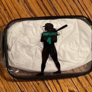 Softball team gift/softball swag bag/softball snack bag/softball cosmetic bag