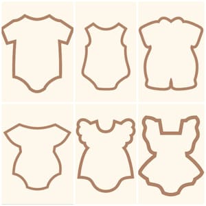 Baby Romper Cookie Cutter Set