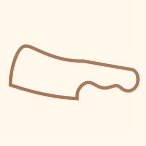 Meat Cleaver Cookie Cutter