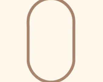 Archivos STL para cortador de galletas ovalado largo