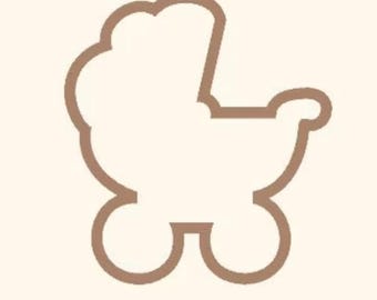 Baby Carriage Cookie Cutter