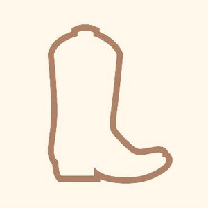 Cowboy Cowgirl Boot Cookie Cutter