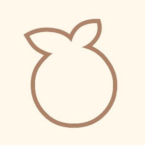 Orange Cookie Cutter, Cutie Tangerine