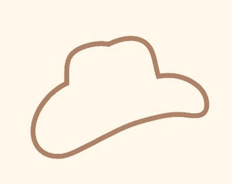 Cowboy Cowgirl Hat Cookie Cutter