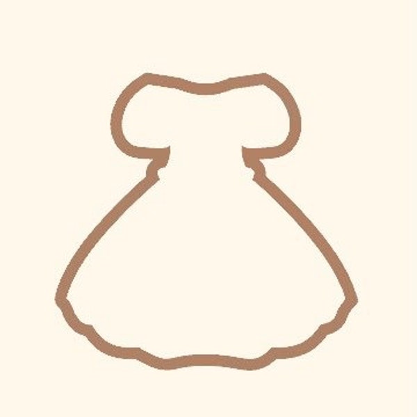 Alice in Wonderland Dress Cookie Cutter