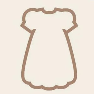 Baby Dress Cookie Cutter