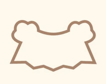 Long Flag Banner Cookie Cutter