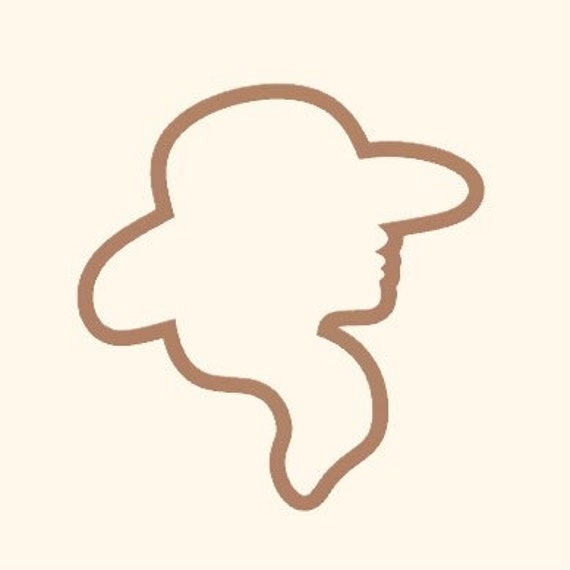 Lady Silhouette Cookie Cutter Etsy