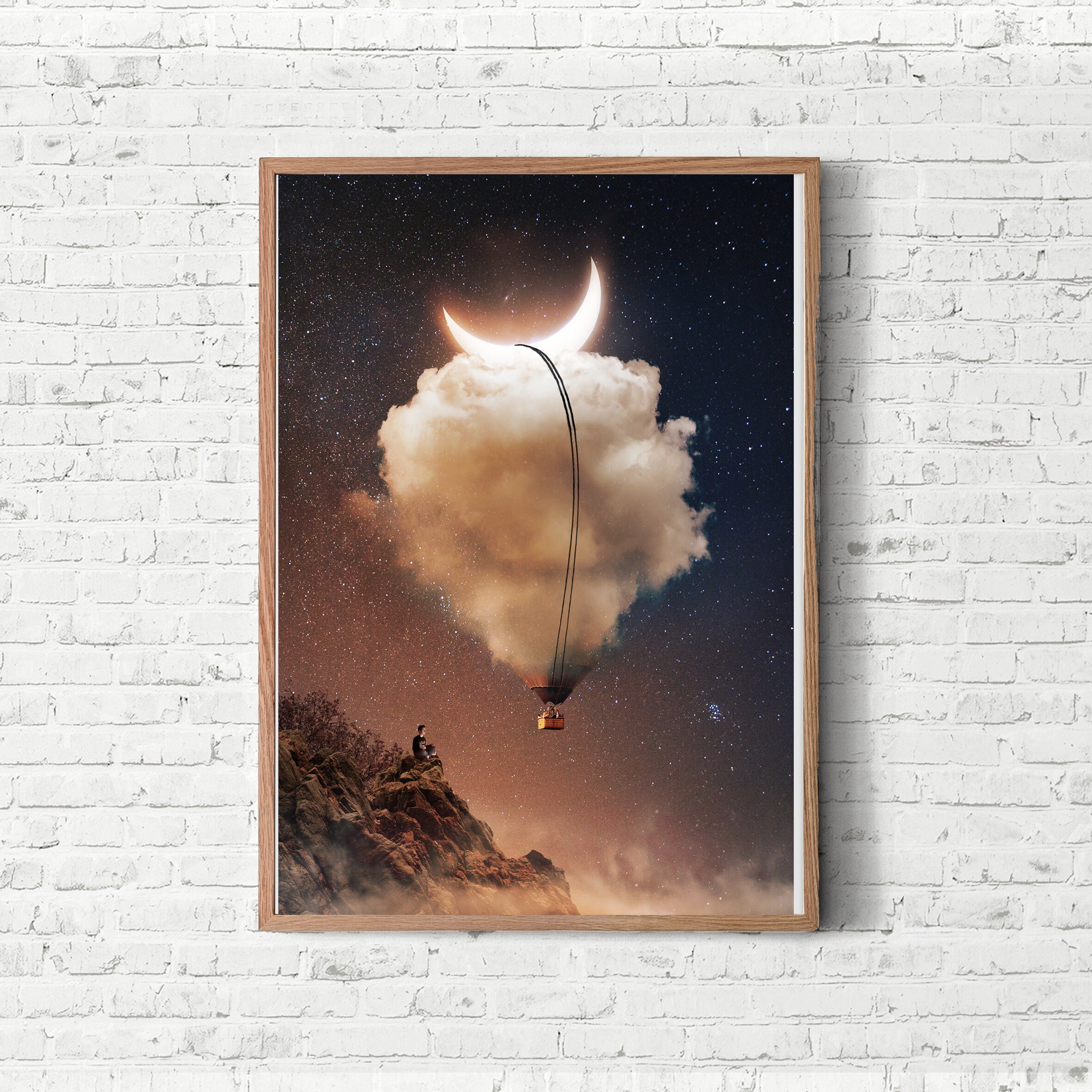 Art Print Photography Magic Wall Art Décor Anniversaire Cadeau Idée Surréaliste Art Planets Space Na