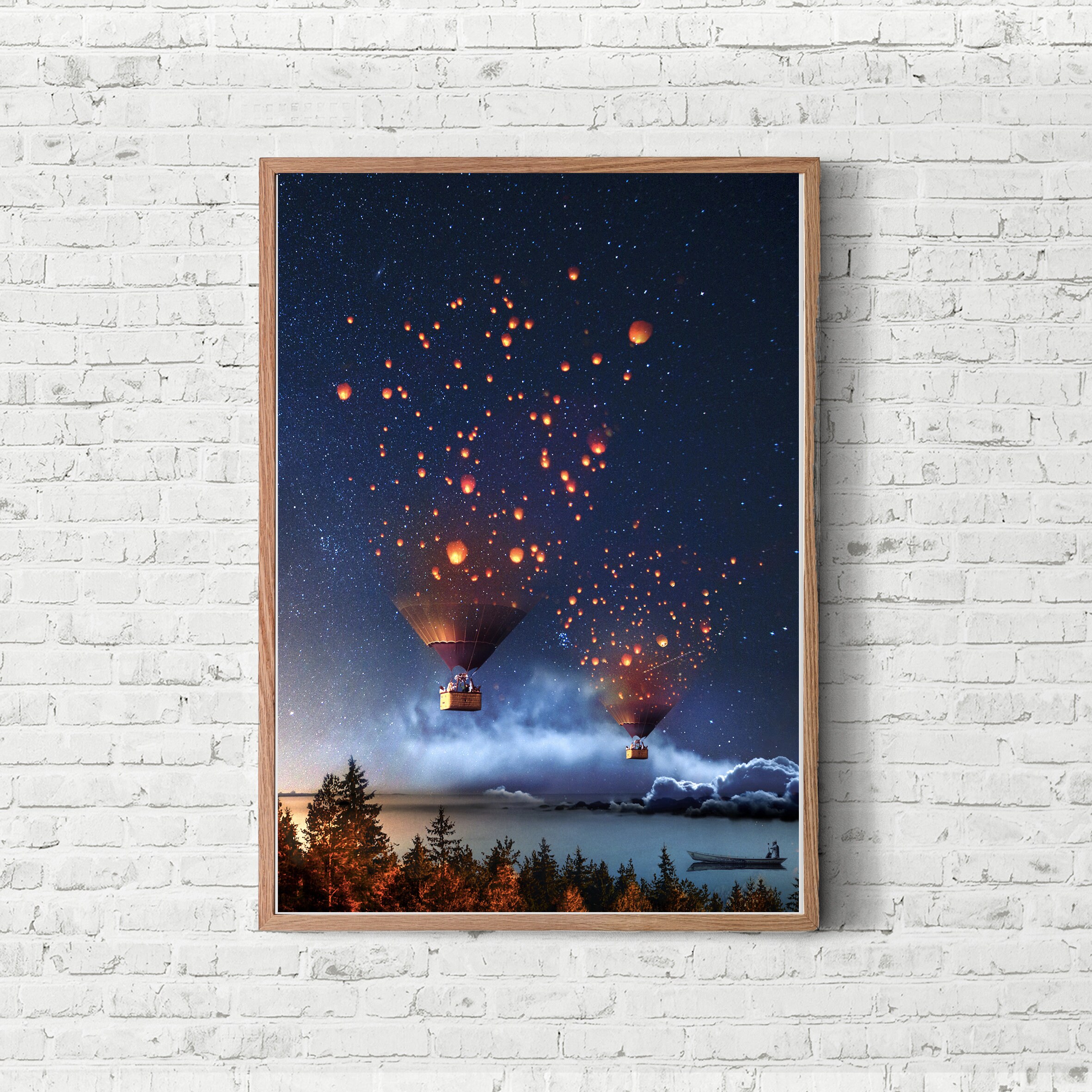 Mirage Art Print Photography Magic Wall Art Décor Anniversaire Idée Cadeau Surréalisme Planets Space