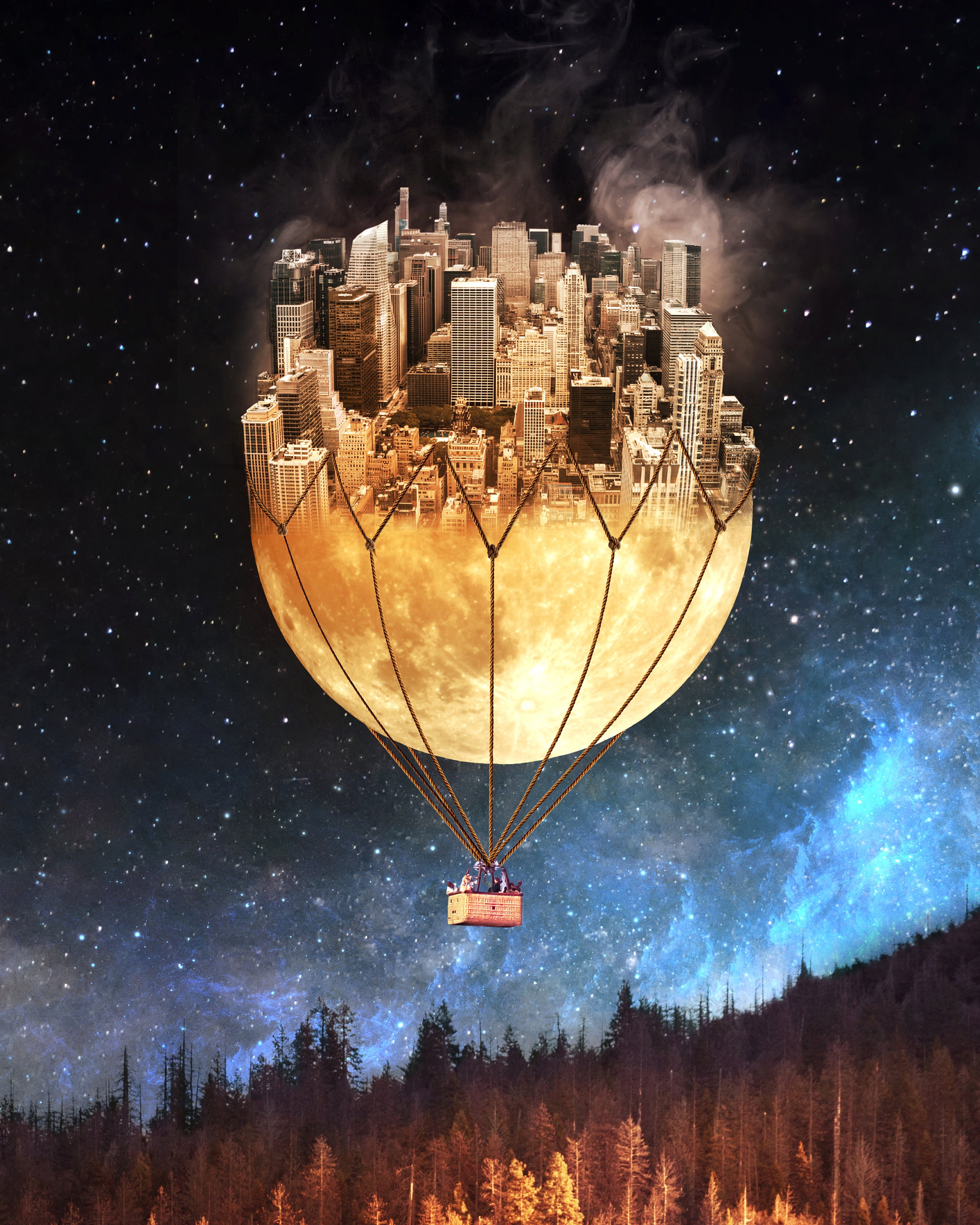 Art Print Photography Magic Wall Art Décor Anniversaire Cadeau Idée Surréaliste Art Planets Space Na