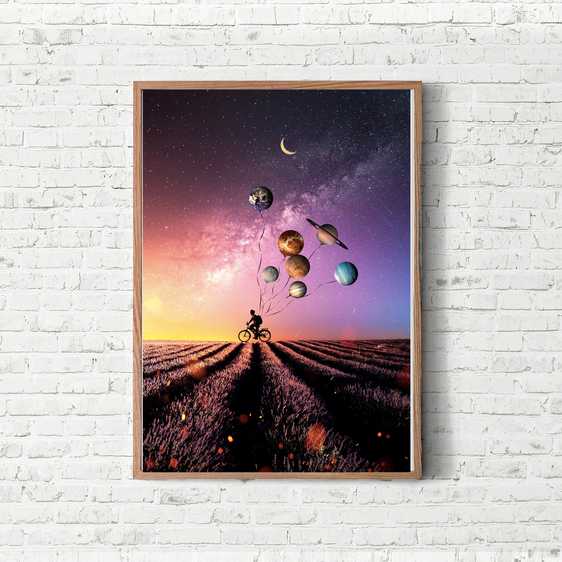 Art Print Photography Magic Wall Art Décor Anniversaire Cadeau Idée Surréaliste Art Planets Space Na