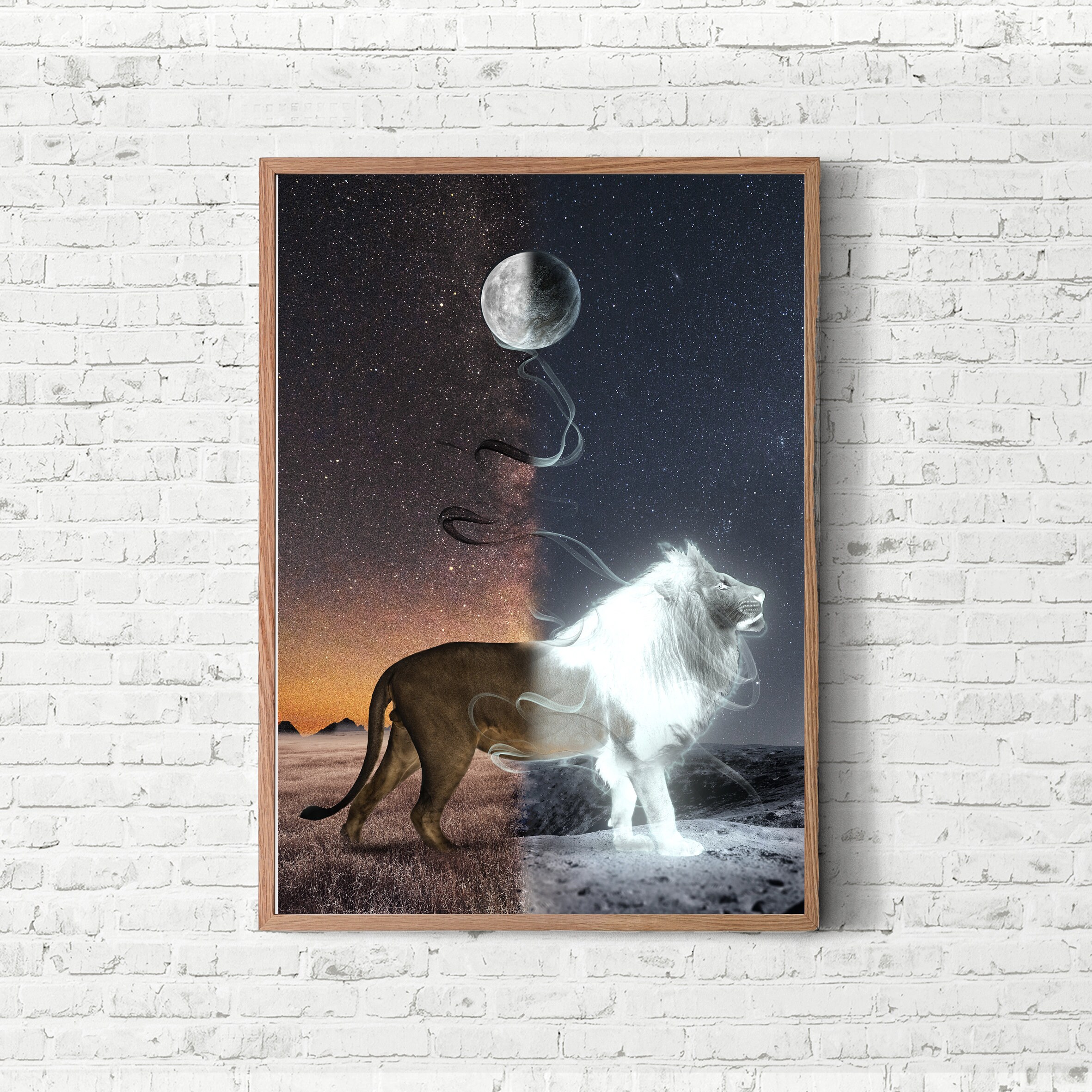 Art Print Photography Animal Art Magic Wall Décor Anniversaire Idée Cadeau Surréalisme Art Planets S