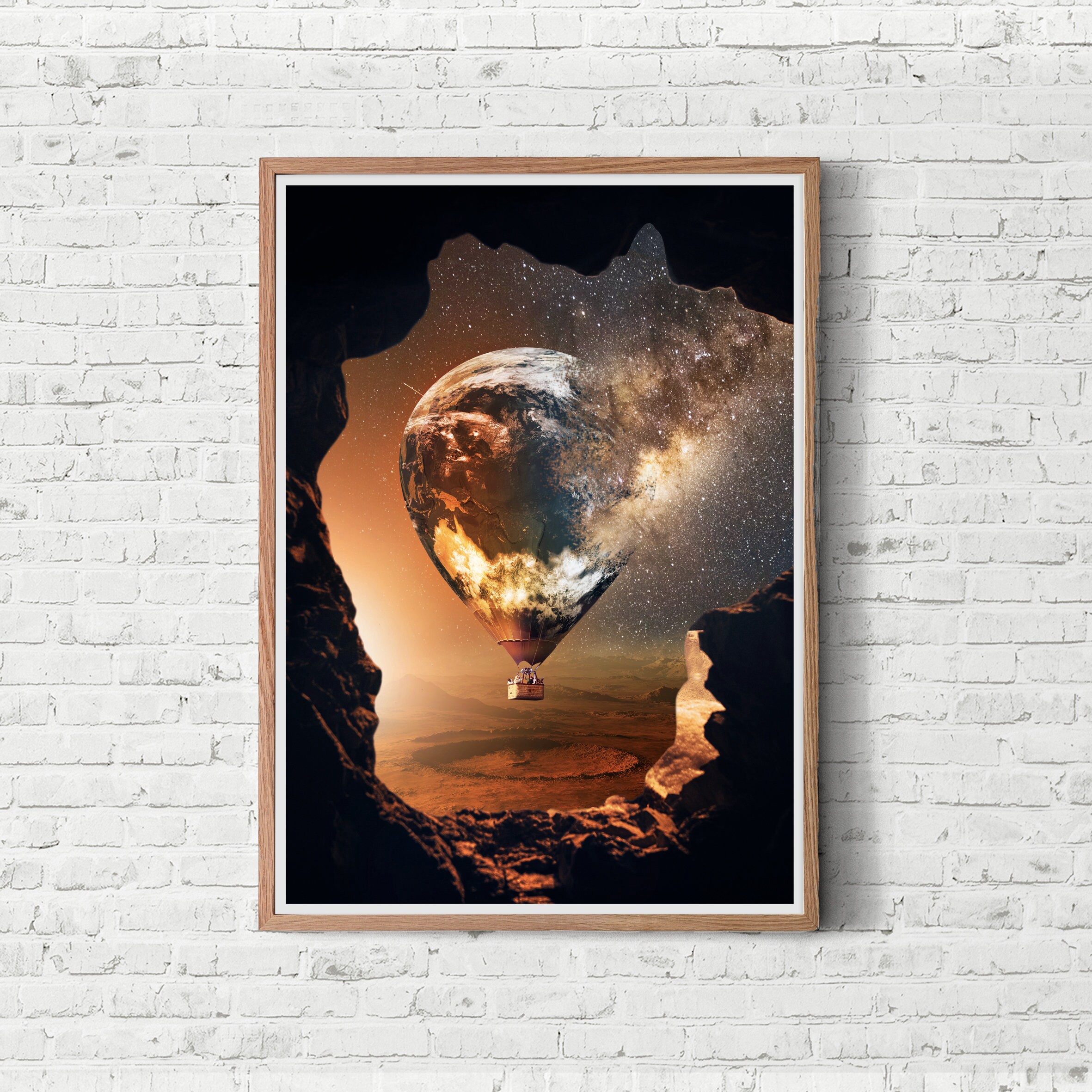 Art Print Photography Magic Wall Art Décor Anniversaire Cadeau Idée Surréaliste Art Planets Space Na