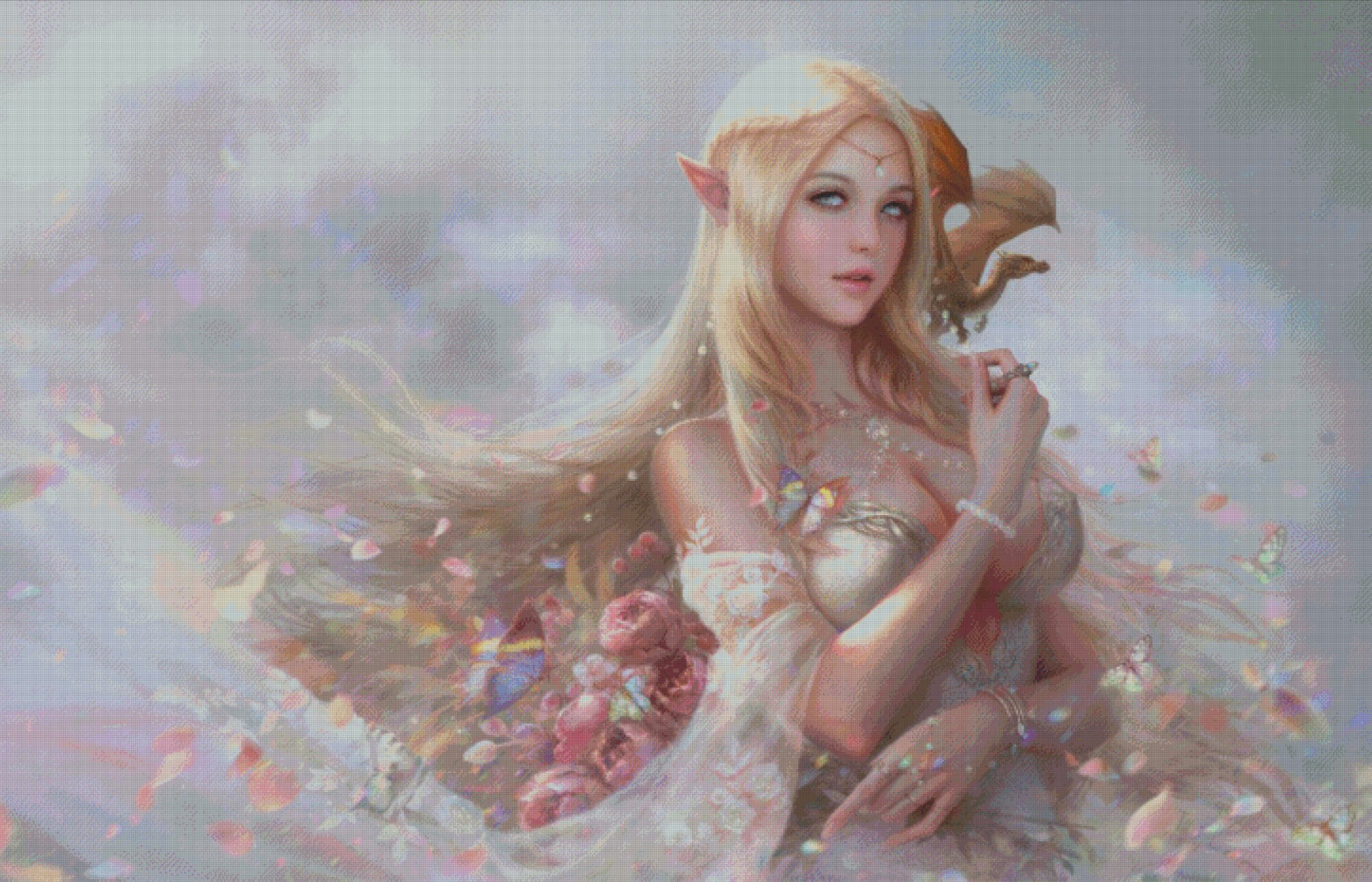 Fantasy Daenerys Cross Stitch Pattern PDF Fairy Girl With Etsy