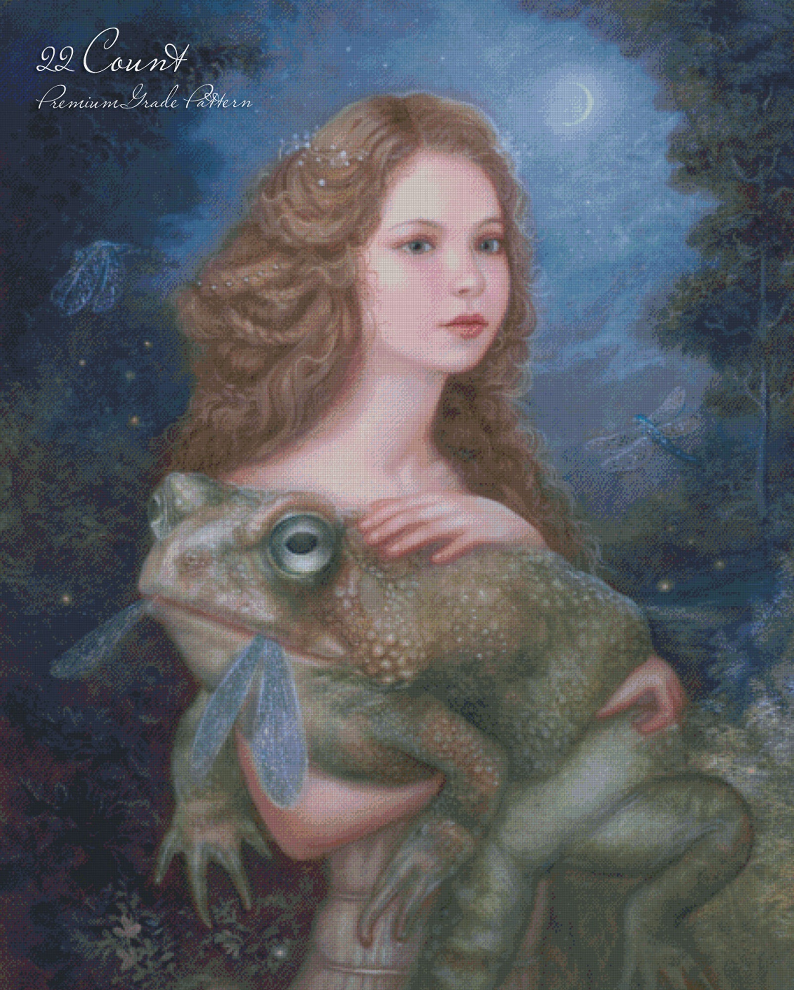 Fairy Cross Stitch Pattern PDF Fantasy Cross Stitch Chart Etsy Stitch cross fairies patterns