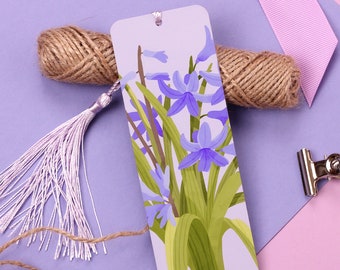 Hyacinth Aluminium Bookmark - Stocking Fillers0 Gift for Her- Illustration Bookmark - Book gadget - Flower Illustration - Flower Lover