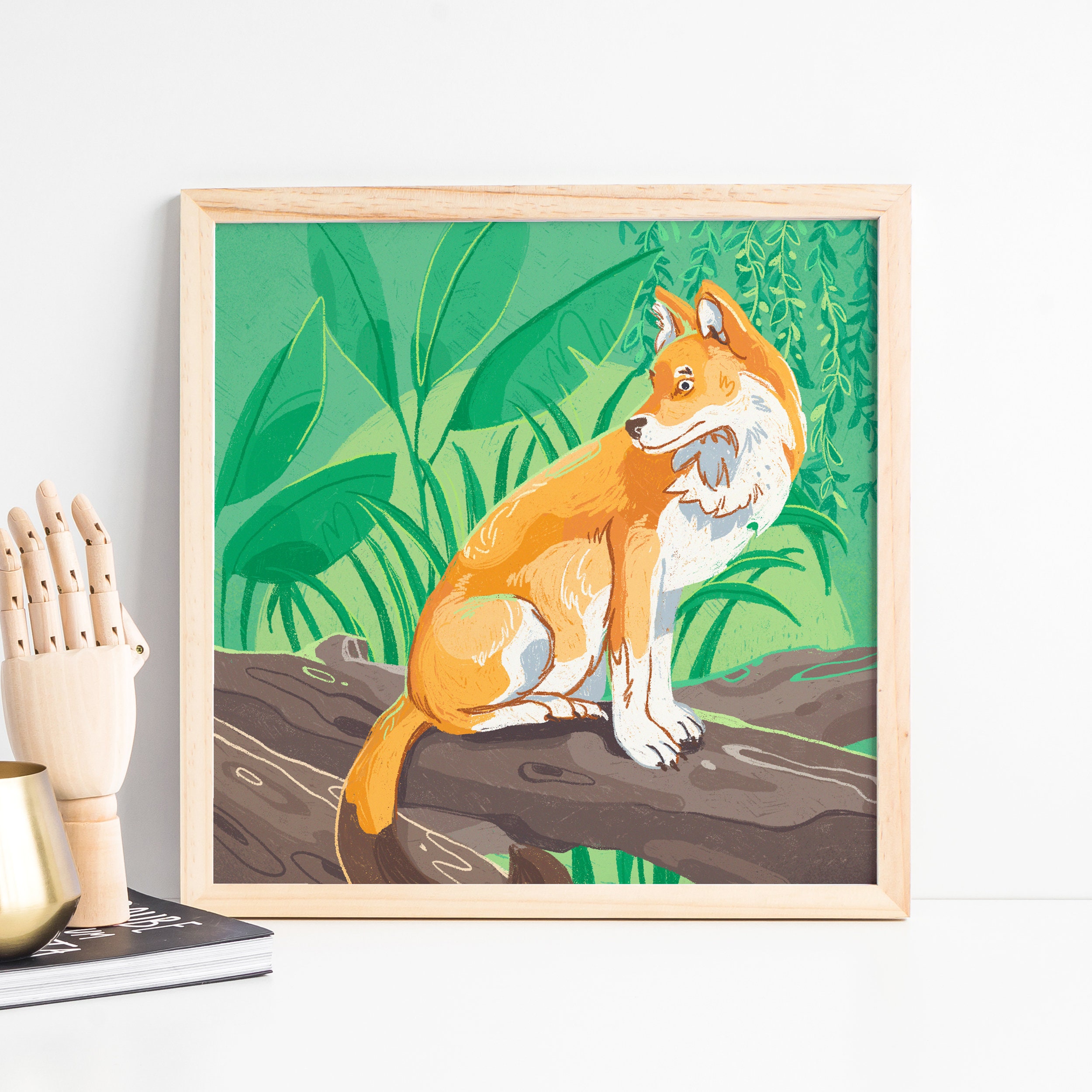 Dhole Art Print Endangered Species Animal Illustration - Etsy Australia Dhole Art Print Endangered Species Animal Illustration - Etsy Australia