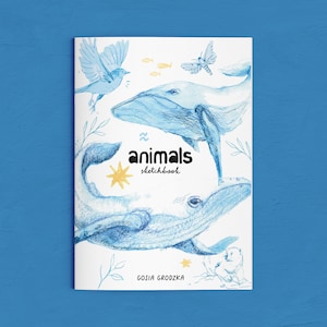 Animals Sketchbook Zine Artist Zine Art Sketchbook Illustration Sketchbook Zine Gosia Grodzka Illustration image 1