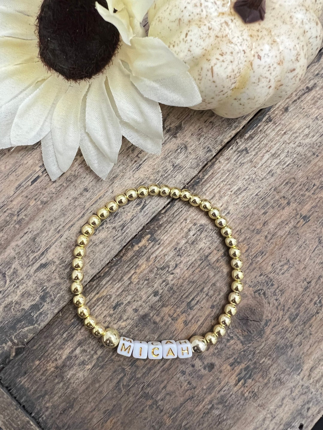 Personalized Gold Bracelet for Moms, Dainty Gold Name Bracelet for Bride, Name Bracelet for