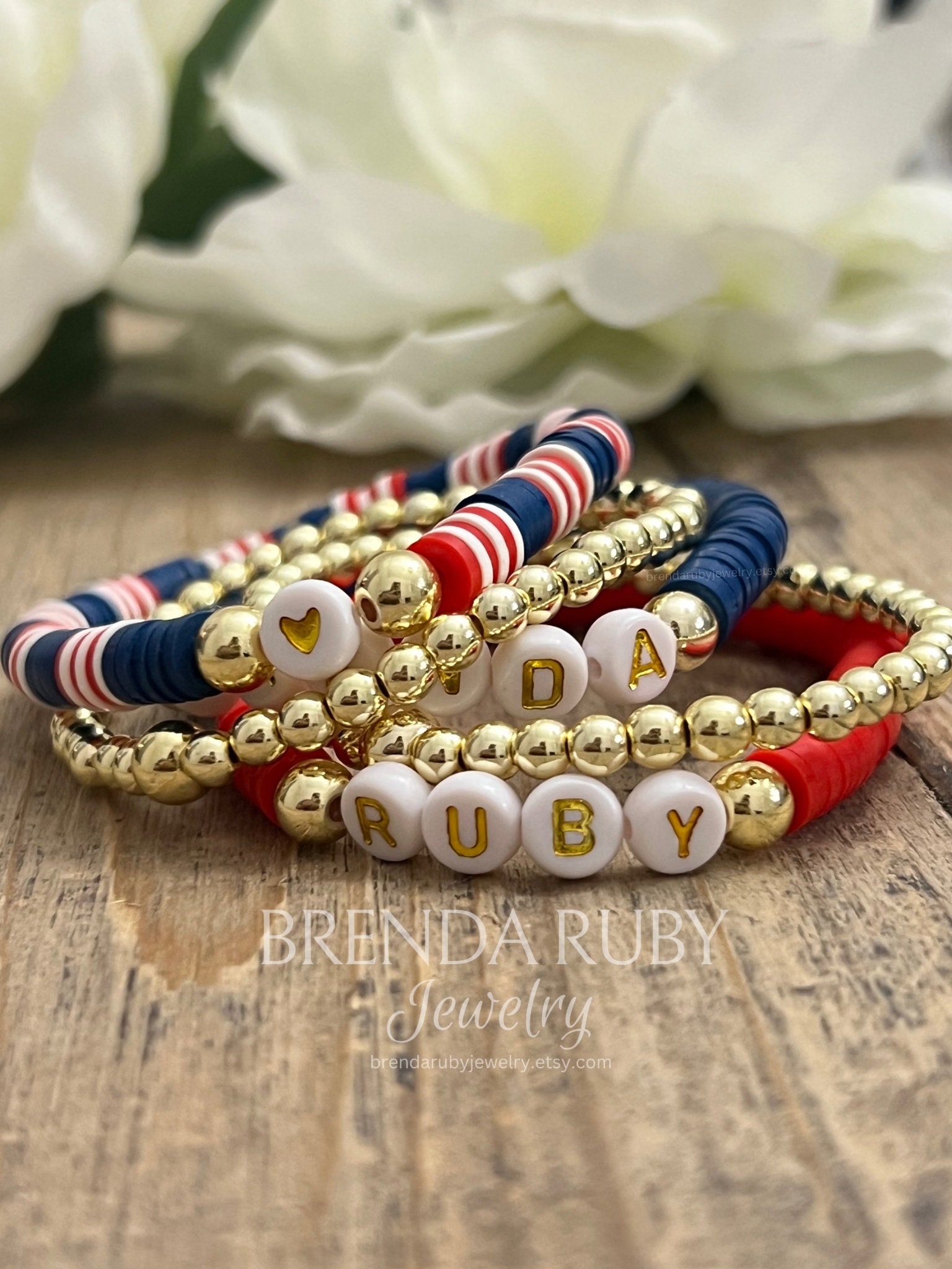 Red, White & Blue Wrap Bracelet - Happy Hour Projects